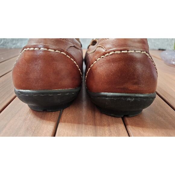 CHAPS RALPH LAUREN Men’s Horsebit Loafers Brown Leather Rubber Soles 13M shoes - Picture 3 of 5